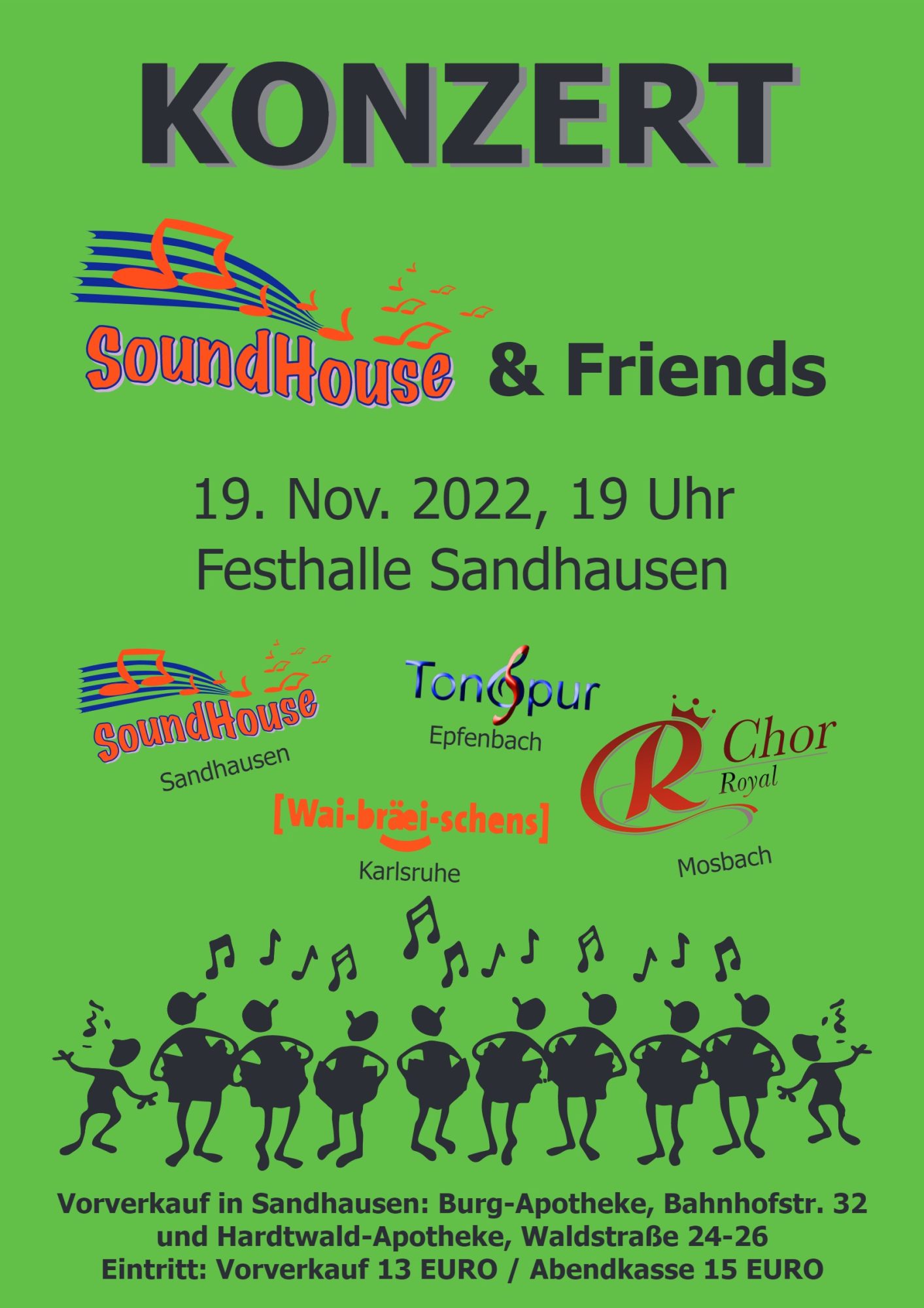 „SoundHouse & Friends“ am Samstag, 19.11.22