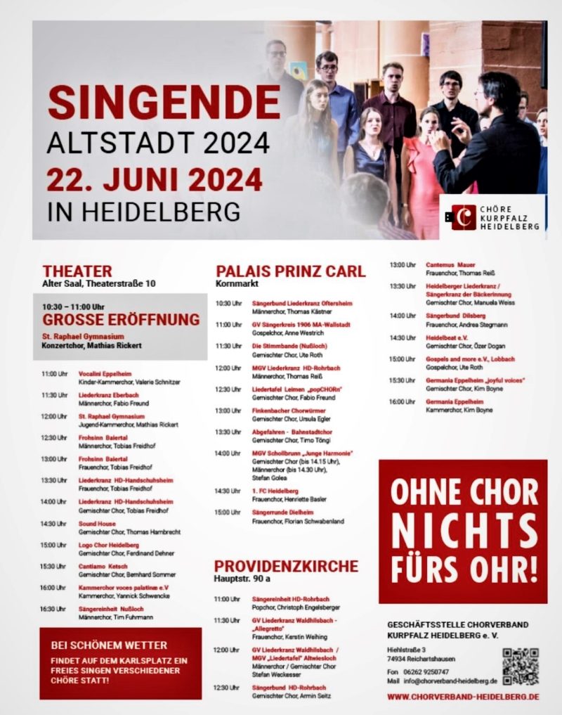 Singende Altstadt Heidelberg 2024